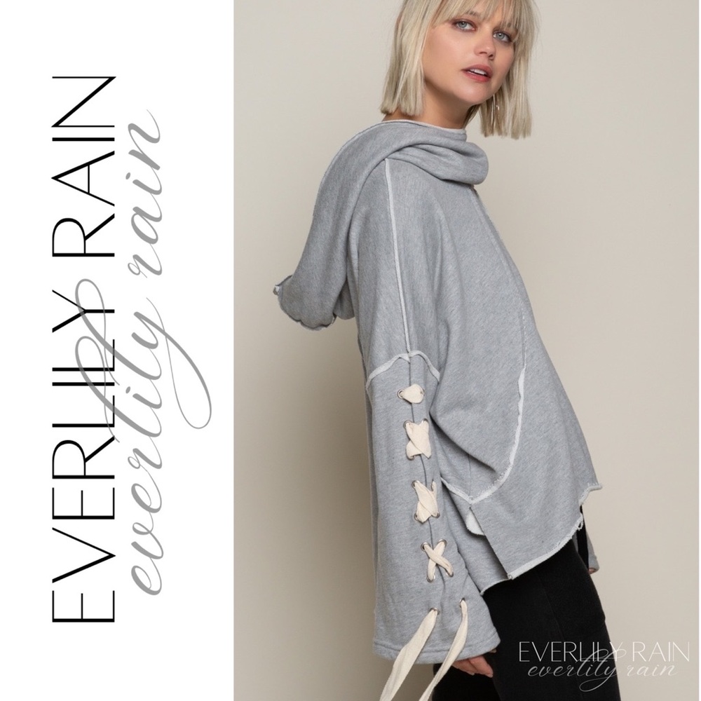 POL Cowl Neck Hoodie - Picture 3 of 12